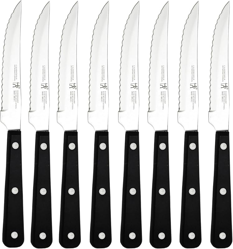 HENCKELS Razor-Sharp German Engineered Steak Knife Set of 8, Designed 