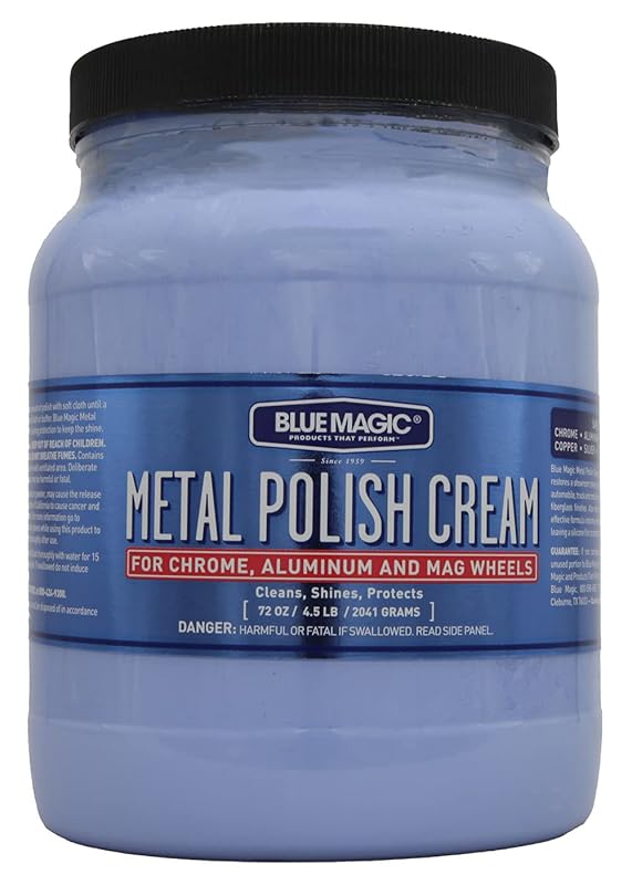 Blue Magic 550 Metal Polish Cream (72 oz) - Non-Abrasive Tarnish & Oxi