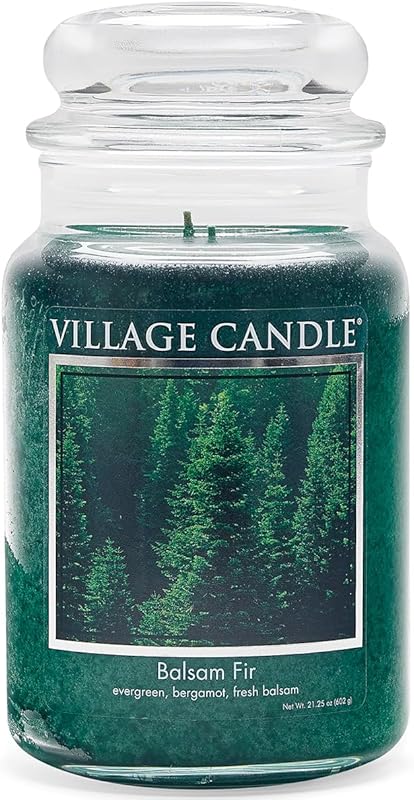 Village Candle Balsam Fir Large Apothecary Jar Scented Candle