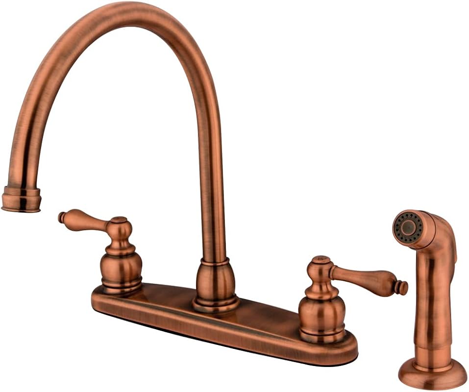 Kingston Brass KB726ALSP Vintage 8-Inch Centerset Kitchen Faucet with