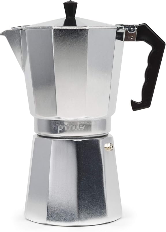 Primula Classic Stovetop 12-Cup Espresso & Coffee Maker, Silver Moka P