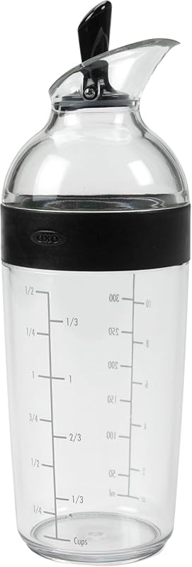 OXO Good Grips Large Salad Dressing Shaker, Clear Design, Ideal for Me