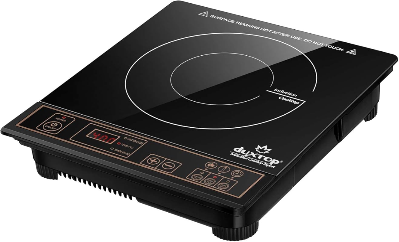Duxtop 1800W Portable Induction Cooktop, Countertop Burner in Gold for