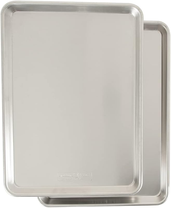 Nordic Ware Naturals USA Made Aluminum Half Sheet Pan for Baking & Roa