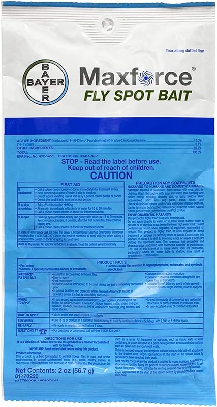 Maxforce BA1037 Fly Spot Fly Bait: Effective Granular Lure for Control