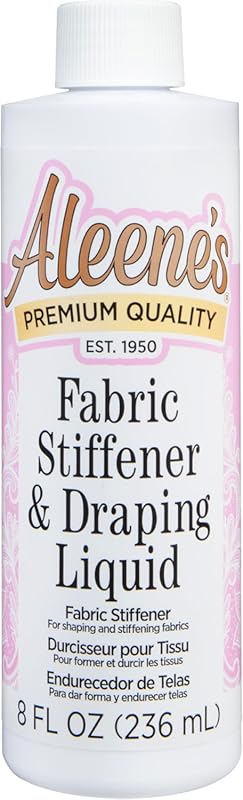 Aleene's Fabric Stiffener and Draping Liquid 8 oz: Quick Drying, Nonto