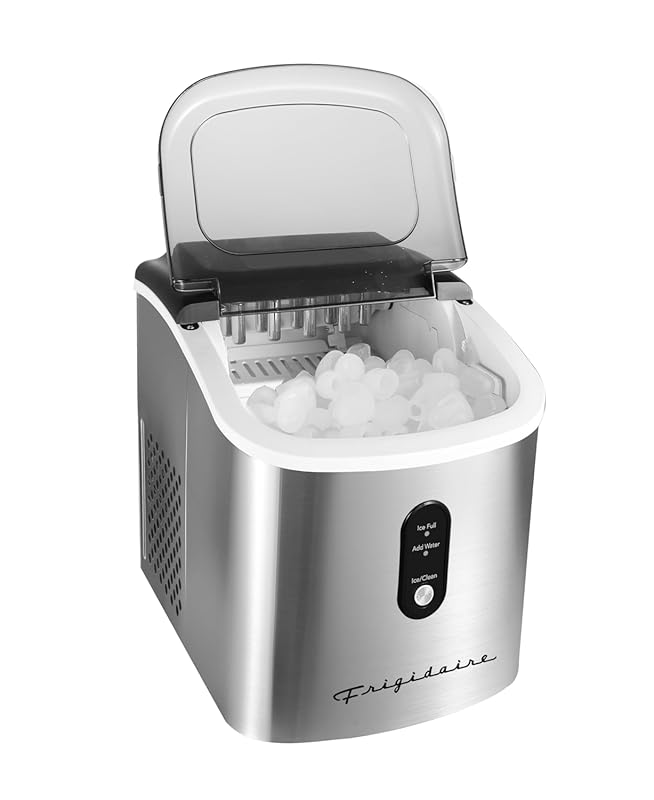 Frigidaire EFIC103-AMZ-SC Countertop Ice Maker, Over-Sized Bucket, Sel