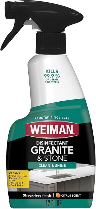 Weiman Granite Cleaner & Polish Spray for Countertops and Sealed Stone