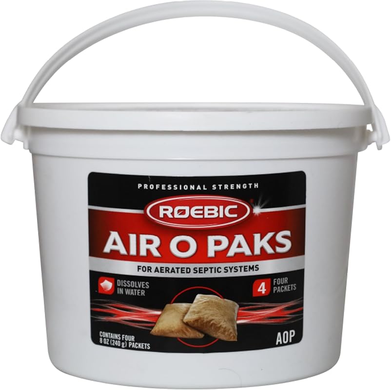 Roebic AOP Air-O-Paks for Aerated Septic Systems, Degrades Grease & Ch