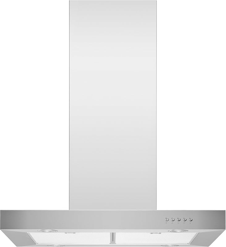 Blue Ocean RH02I 30 Inch Stainless Steel Island Range Hood, 760 CFM, L