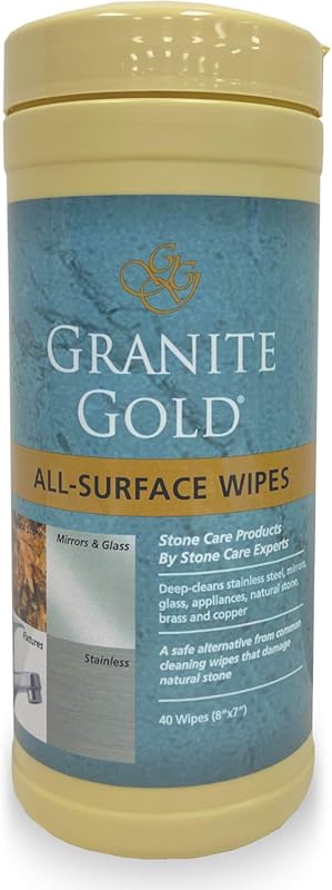 Granite Gold All-Surface Cleaning Wipes for Stainless Steel, Stone & A