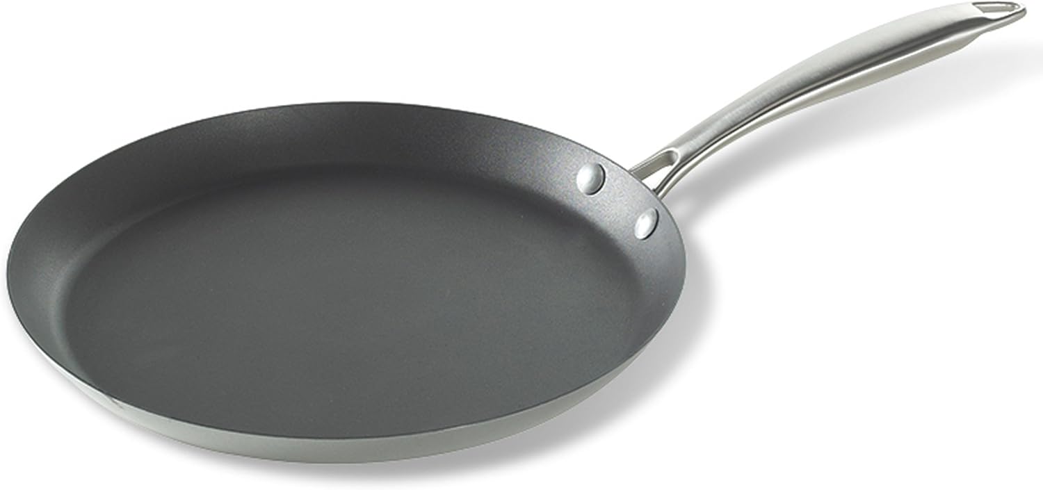 Nordic Ware Traditional French Steel Crepe Pan, 10-Inch Durable Flat S
