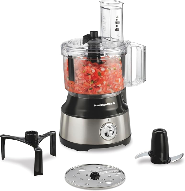 Hamilton Beach Food Processor & Vegetable Chopper, 10-Cup, Slicing, Sh