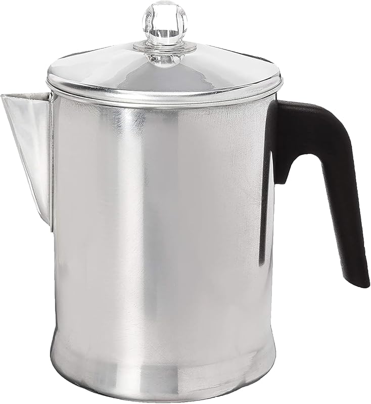 Primula Today Durable 9-Cup Silver Aluminum Stovetop Percolator Coffee