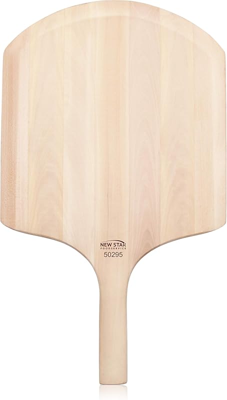 New Star Foodservice 50295 Restaurant-Grade Wooden Pizza Peel – 16x14