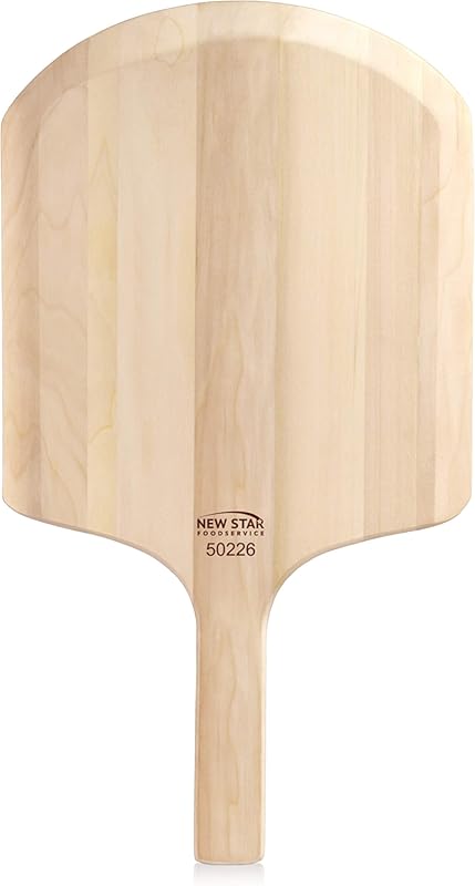 New Star Foodservice 50226 Restaurant-Grade Wooden Pizza Peel – 14x12