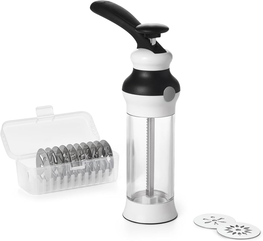 OXO Good Grips 14-Piece Cookie Press Set with 12 Stainless Steel Disks