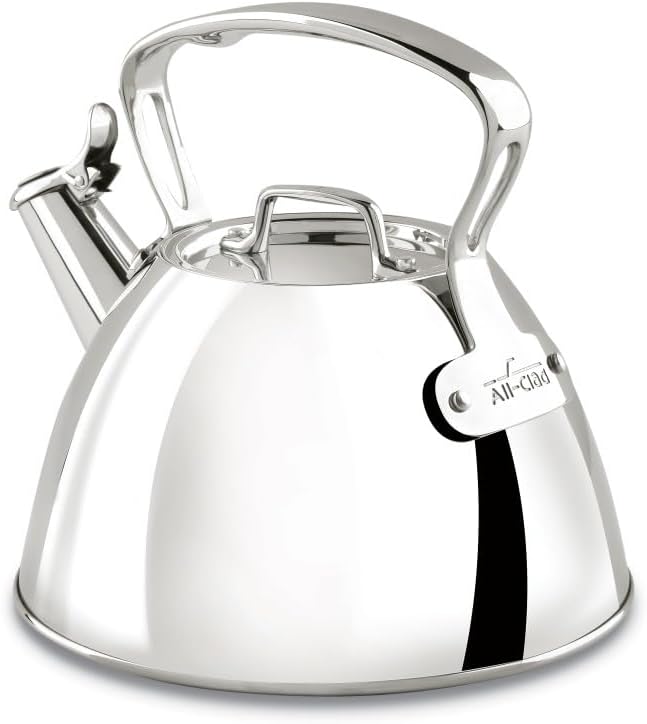 All-Clad Specialty Stainless Steel Tea Kettle, 2 Quart, Induction Comp