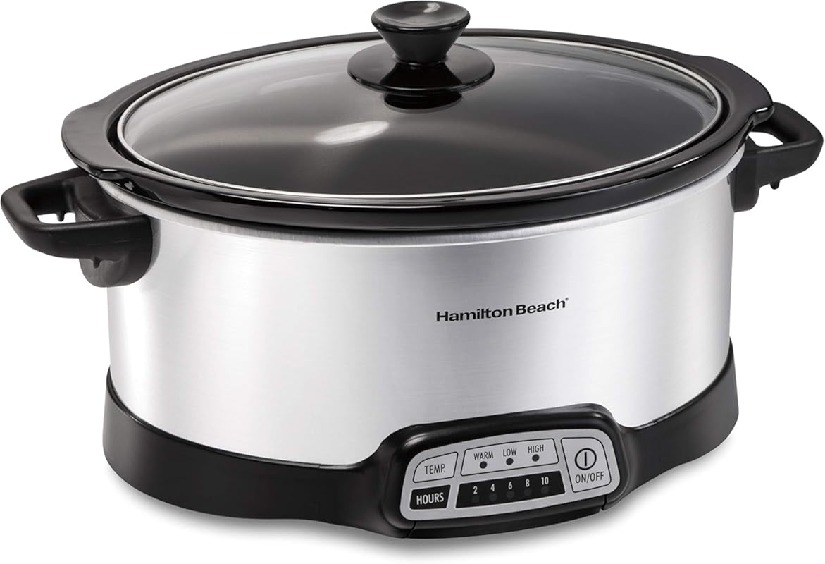 Hamilton Beach 33473 7-Quart Programmable Slow Cooker with Flexible Pr