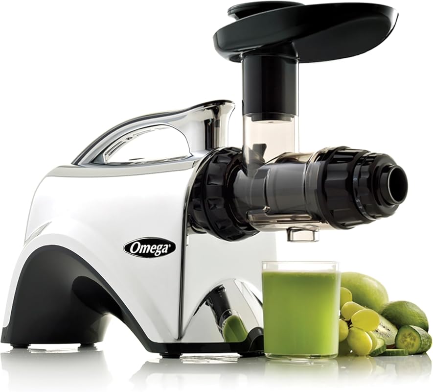 Omega Premium Slow Masticating Juicer & Nutrition System, 80-RPM, Make