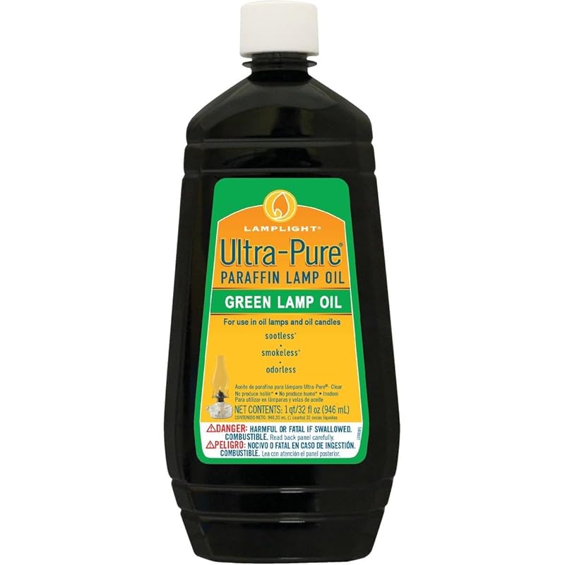 Lamplight Farms 32oz Green Ultra-Pure Lamp Oil - High-Quality, Clean-B