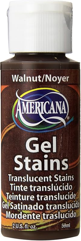 DecoArt Americana Walnut Acrylic Gel Stain Paint, 2-Ounce for Wood, Cr