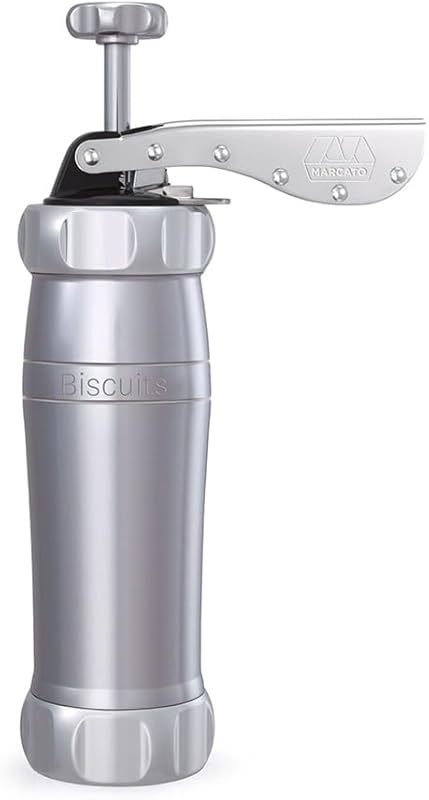 Marcato Biscotti Maker, Anodized Aluminum Silver Design for Perfect It