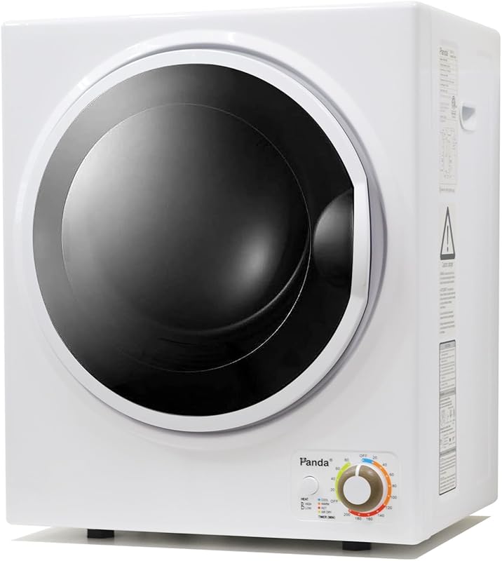 Panda 1.5 cu. ft. Portable Clothes Dryer, 850W Electric Stainless Tub 
