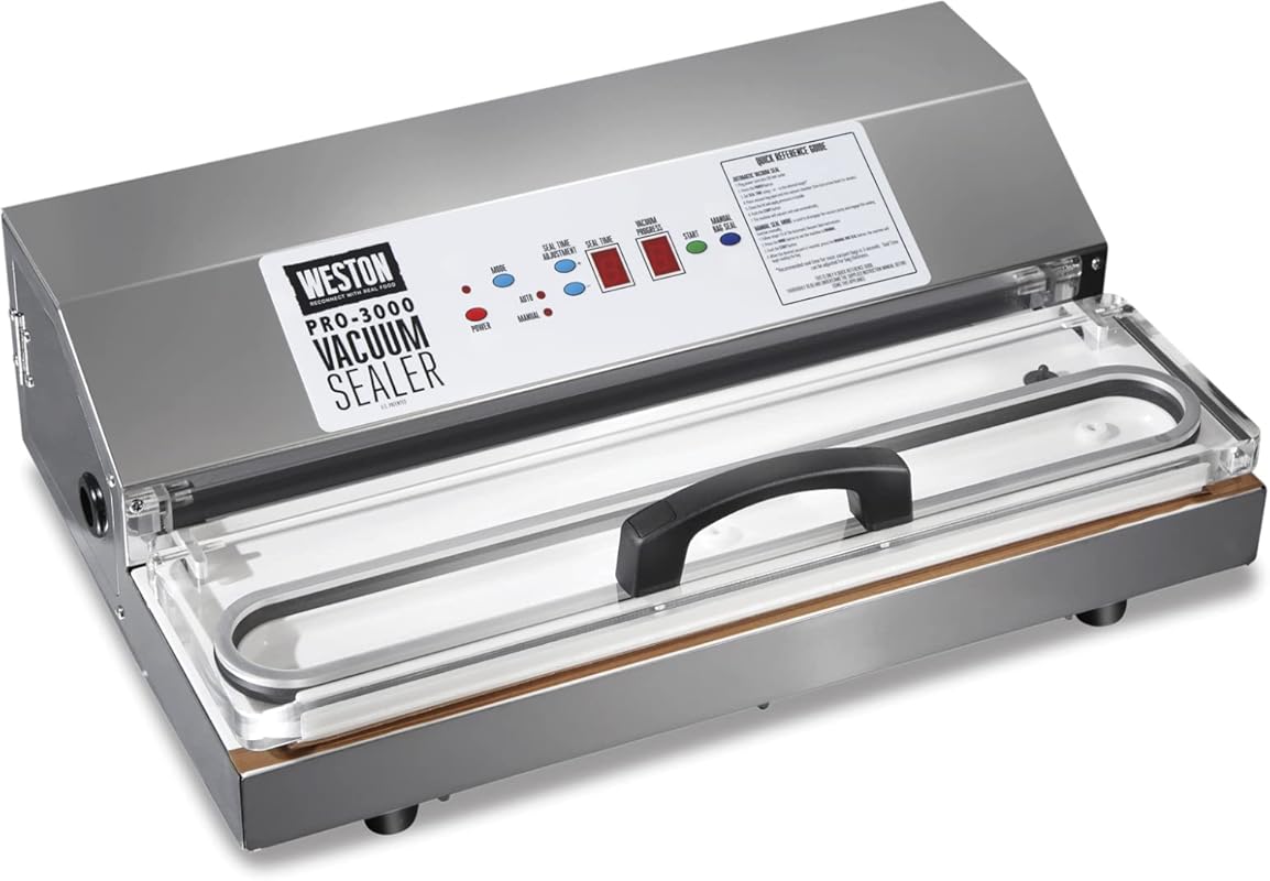 Weston Brands Pro 3000 Commercial Vacuum Sealer for Food & Sous Vide, 