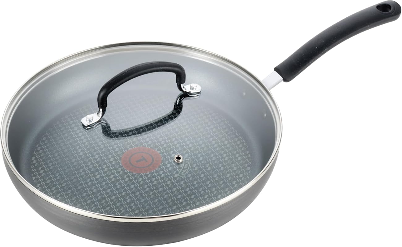 T-Fal Ultimate Hard Anodized 12-Inch Nonstick Fry Pan with Lid, Oven &