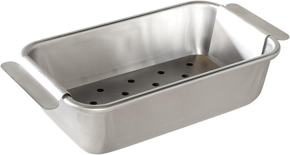 Nordic Ware Naturals Meat Loaf Pan with Lifting Trivet, Premium Alumin
