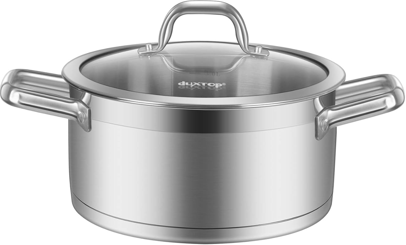 Duxtop Professional 4.2 Quart Stainless Steel Stockpot, Induction Read