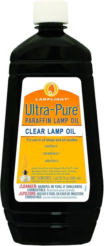 Lamplight Farms Ultra Pure Clean Burn Lamp Oil - Clear, 32oz Smokeless