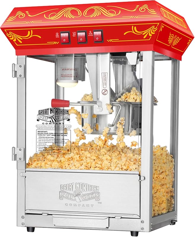 Great Northern Popcorn Good Time 3-Gallon Home Machine, Steel Kettle, 