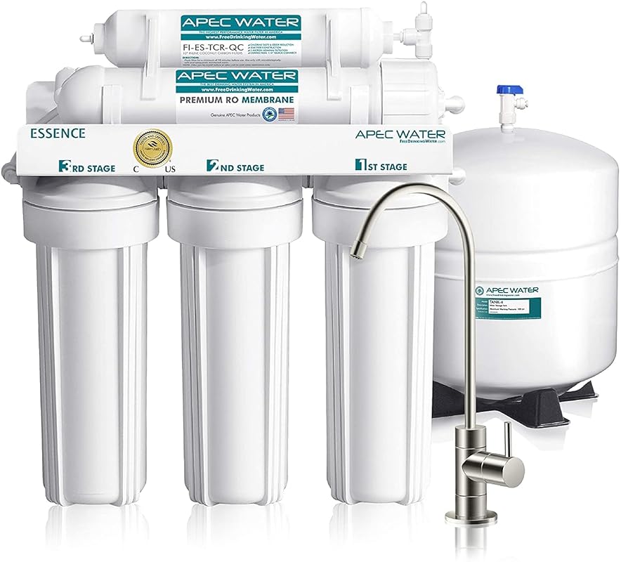 APEC WATER ROES-50 Under Sink Reverse Osmosis Water Filter System, 5-S