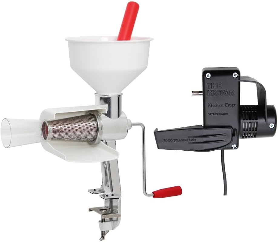 Johnny Model 250 Electric Apple & Tomato Sauce Maker - Clamp-Based Foo