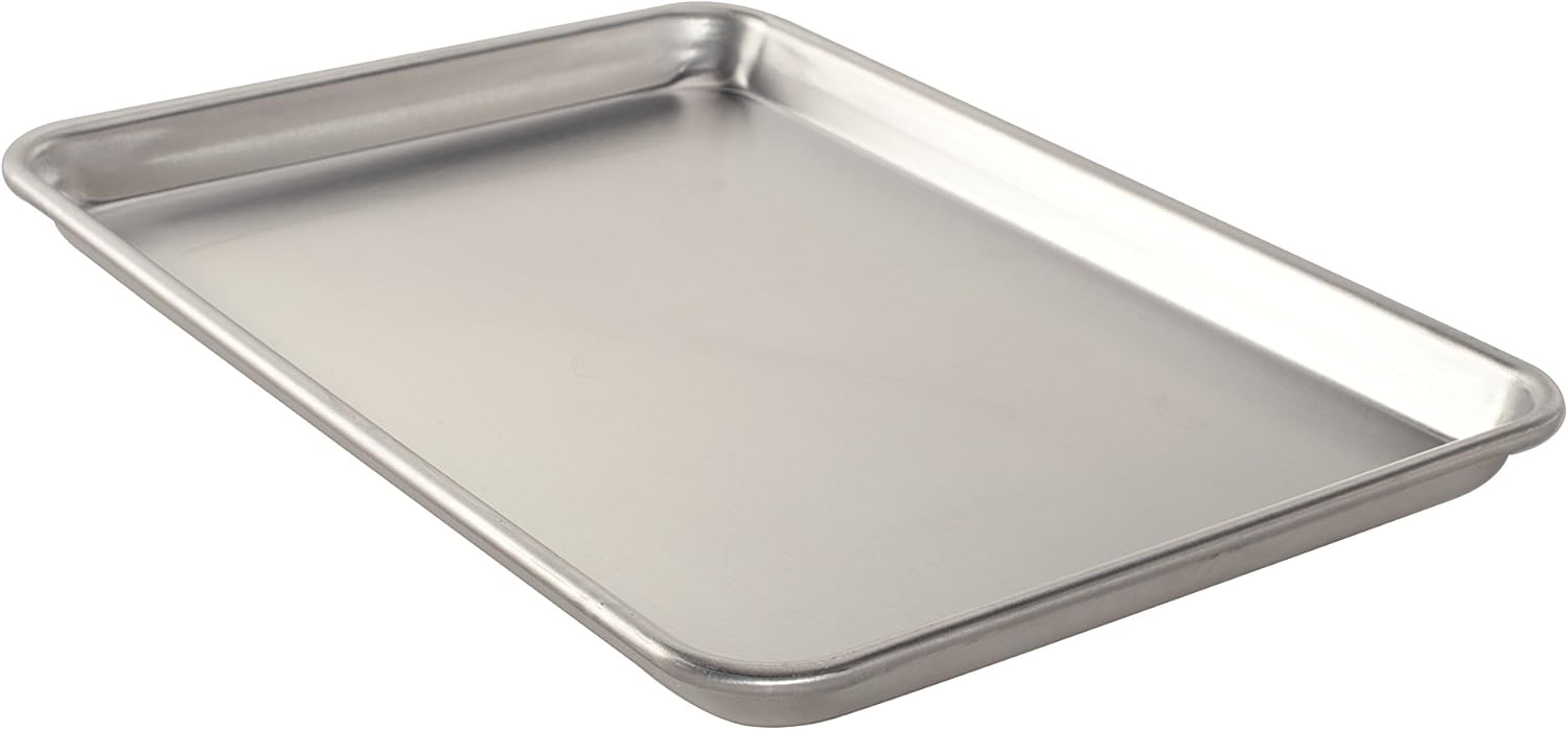 Nordic Ware Natural Aluminum Jelly Roll Pan, High-Sided Baking Sheet f