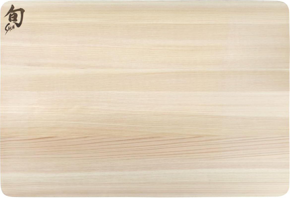 Shun Hinoki Wood Cutting Board, Medium Size for Kitchen, Durable Japan