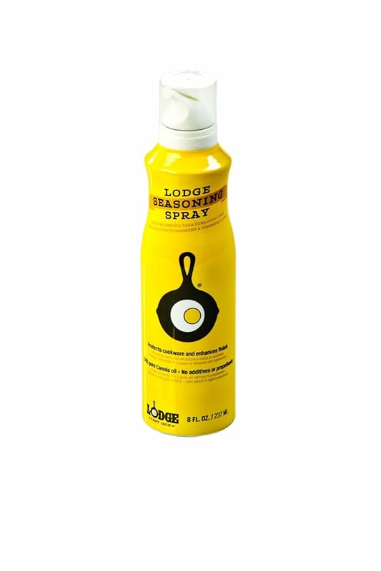 Lodge Cast Iron Seasoning Spray, 100% Canola Oil for Restoring & Carin