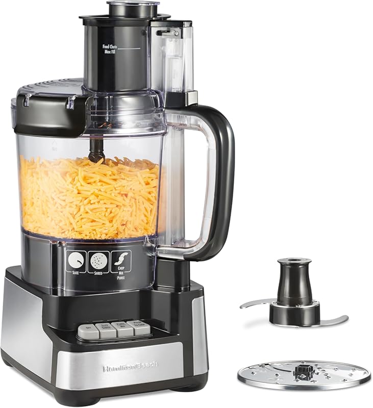 Hamilton Beach Stack & Snap 12-Cup Food Processor & Vegetable Chopper,