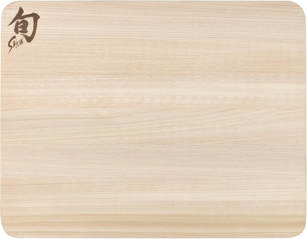 Shun Cutlery Small Hinoki Japanese Wood Cutting Board, FSC Certified, 