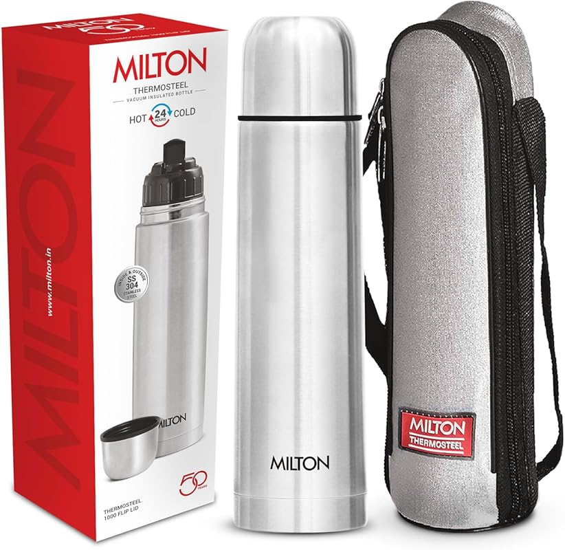 Milton Thermosteel Flip Lid 1000 ml Vacuum Insulated Stainless Steel W