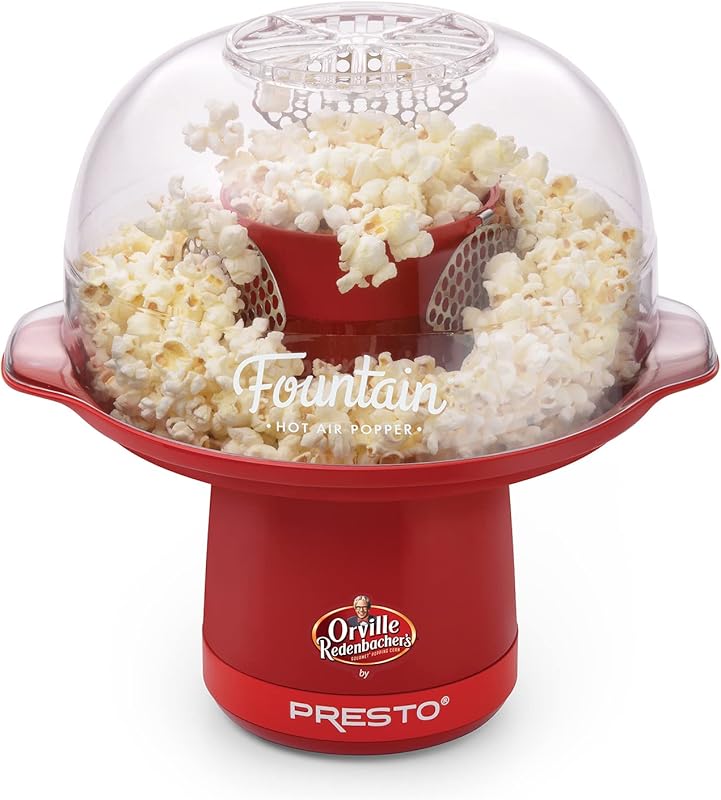 Presto 04868 Orville Redenbacher's Fountain Hot Air Popper, 20-Cup Cap