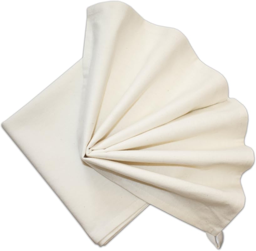 Aunt Martha's Stitch 'Em Up Hemmed Kitchen Towels: Natural Cotton, 18x