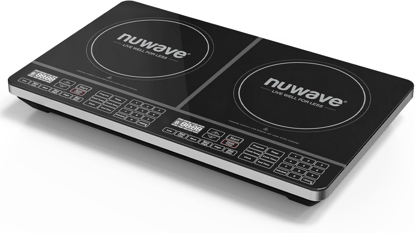 Nuwave PIC Double Portable 1800W Induction Cooktop, 8