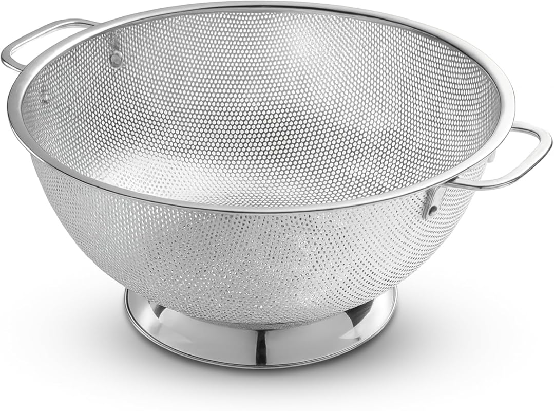 Bellemain 5 Qt Stainless Steel Colander 18/8 Strainer Bowl with Handle