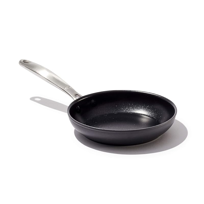 OXO Enhanced 8-inch Frying Pan Skillet, PFAS-Free Ceramic Nonstick, Ha