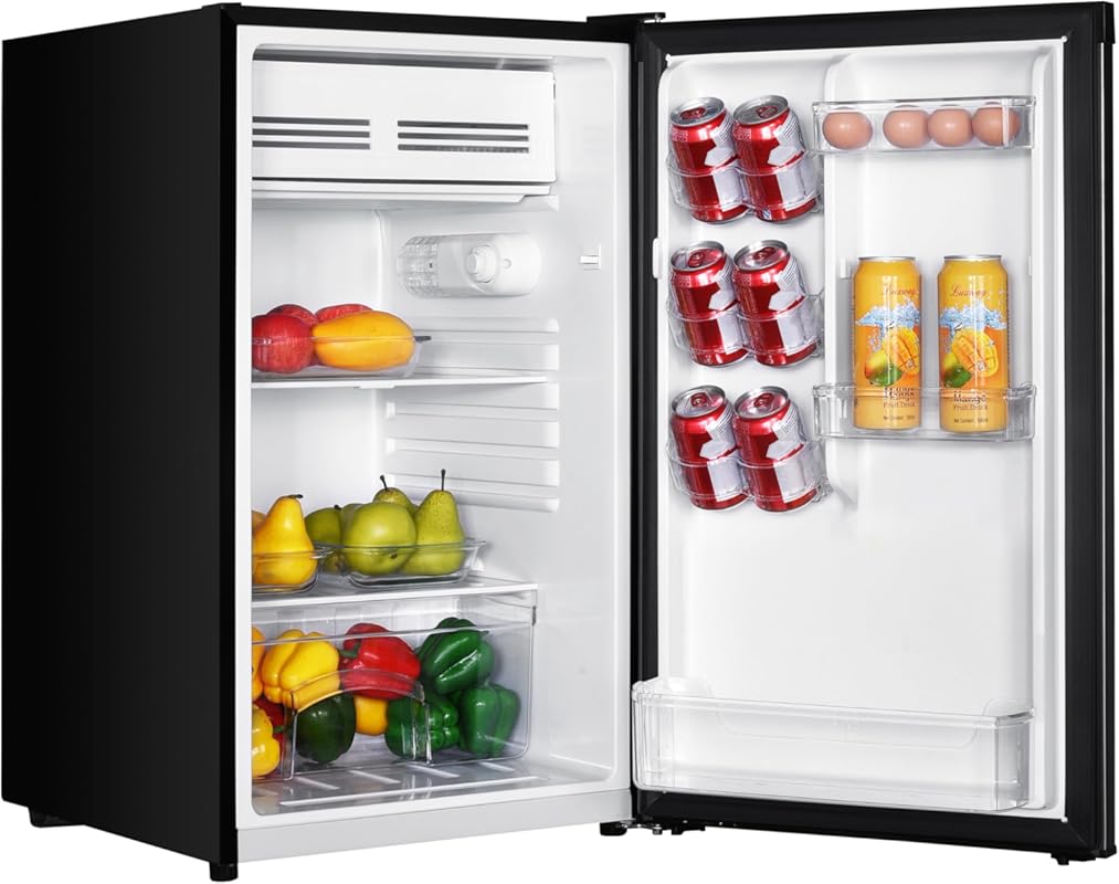 Avanti 4.4 Cu Ft Mini Fridge Compact Refrigerator with Reversible Door