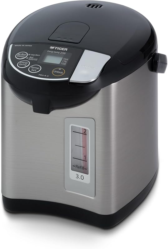Tiger PDU-A30U-K Electric Hot Water Boiler and Warmer, 3-Liter Capacit