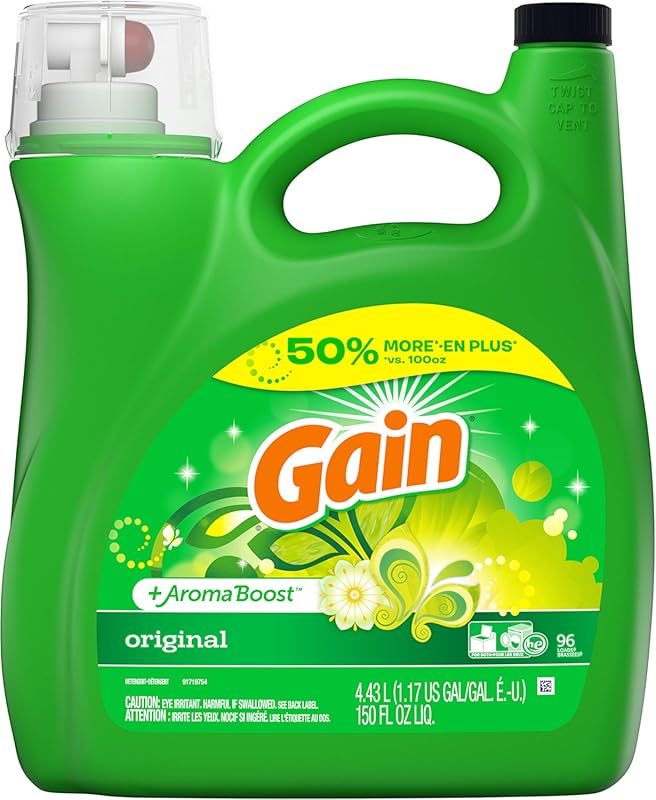 Gain + Aroma Boost Liquid Laundry Detergent, Original, 150 fl oz, Prov